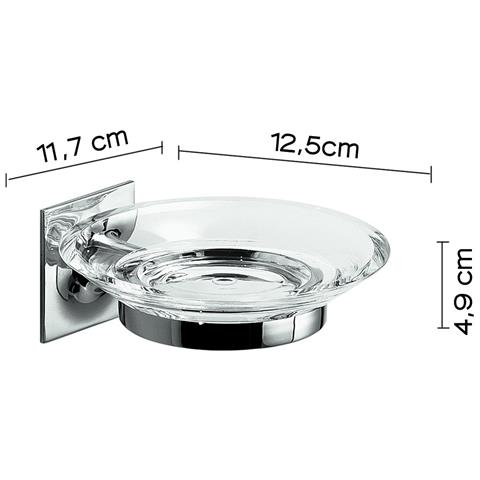 Portasapone Da Muro In Ottone E Cromall Wz11 Serie Wizard Cromato - Foto 2