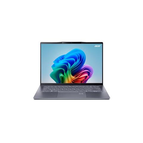 Swift Go 14 AI SFG14-01-X1YT Qualcomm Snapdragon X1P-42-100 Computer portatile 36,8 cm (14.5") WUXGA 16 GB LPDDR5x-SDRAM 512 GB SSD Wi-Fi 7 (802.11be) Windows 11 Home Tedesco Grigio - Foto 1