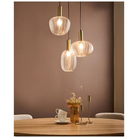 Lampadario Njoro Vetro Trasparente - Foto 1