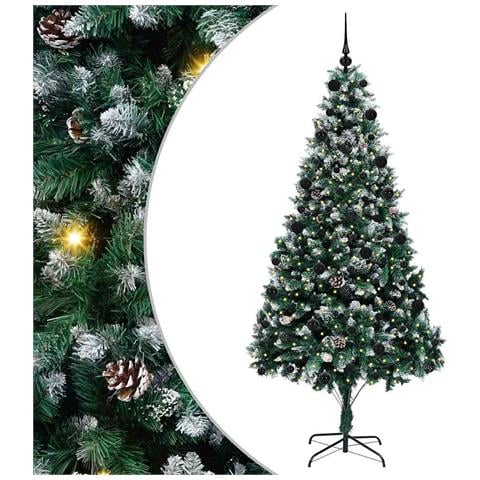 Albero di Natale artificiale con 300 LED Verde 210 cm - Foto 1