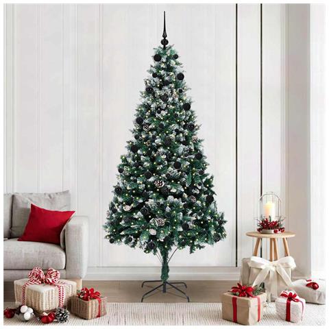 Albero di Natale artificiale con 300 LED Verde 210 cm - Foto 2