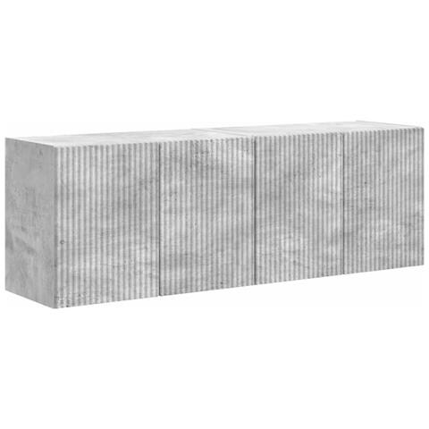 Mobile TV da parete 2 pcs Grigio cemento 59,5 x 31 x 40 cm - Foto 1