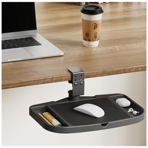Supporto Ergonomico In Acciaio Al Carbonio Con Poggiabraccio Rotante Per Mouse Pad - Foto 2