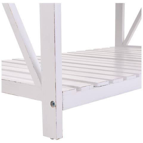 Tavolino In Legno Bianco 92x53x46h - Foto 8