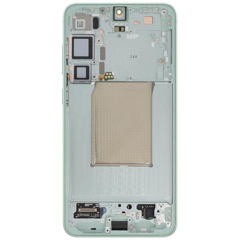 Schermo Amoled Completo Per Galaxy S25 Plus Service Pack Con Telaio, Verde Pallido - Foto 2