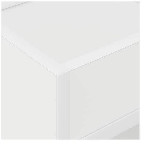 Tavolino 2 pcs Bianco 30 x 30 x 56 cm Legno multistrato - Foto 9