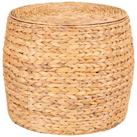 Cesto Portaoggetti Delia-marrone-giacinto D'acqua-43x43x34 Cm - Foto 1