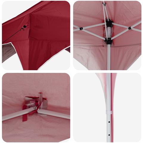 Tenda per feste a pop-up 575 x 288 x 245 cm Borgogna - Foto 9
