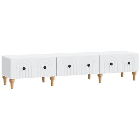 Mobile TV Bianco 147 x 34,5 x 30 cm Legno ingegnerizzato - Foto 1