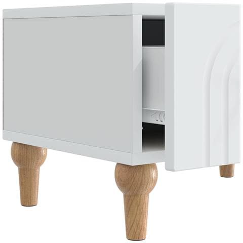Mobile TV Bianco 147 x 34,5 x 30 cm Legno ingegnerizzato - Foto 9