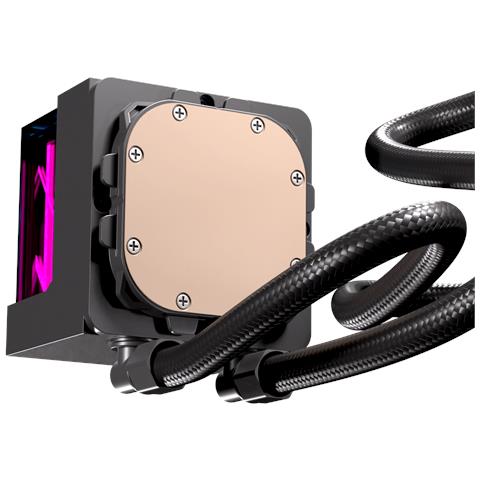 EXWC-VX-1240R-B sistema di raffreddamento per computer Processore Raffreddatore di liquidi tutto in uno 12 cm Nero - Foto 5