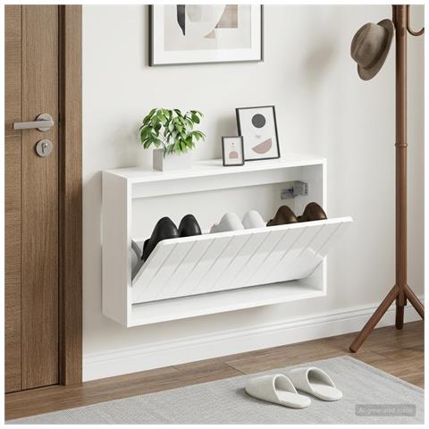 Mobiletto per Scarpe da Muro ZWOLLE 71 x 17 x 43 cm - Foto 2