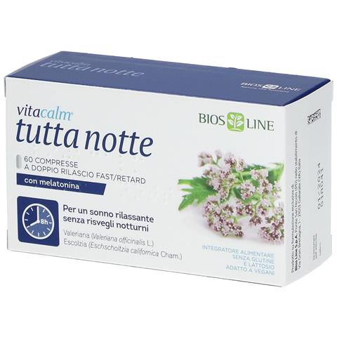 Vitacalm Tutta Notte con Melatonina 60 Compresse - Foto 4