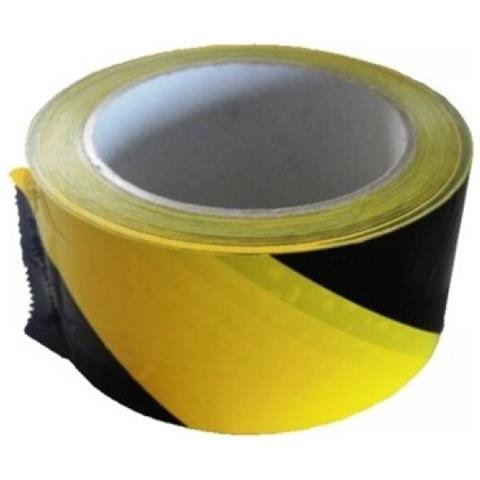 Nastro Imballo Silenzioso Giallo Nero Mm 50 Mt 66 Colori - Foto 1
