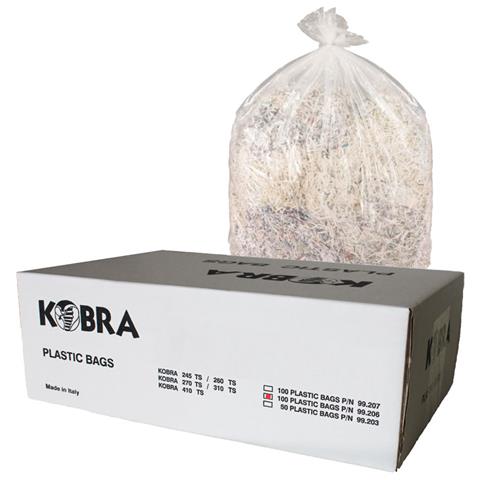 99.206 - Confezione da 100 Sacchi Raccolta per Distruggi Documenti Kobra - Foto 1