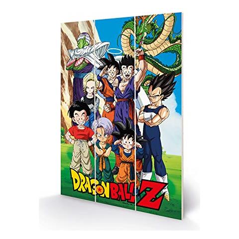 Dragon Ball Z MW12807P - Stampa su legno, 20 x 29,5 cm (Obbligazioni Unbreakable), multicolore - Foto 1