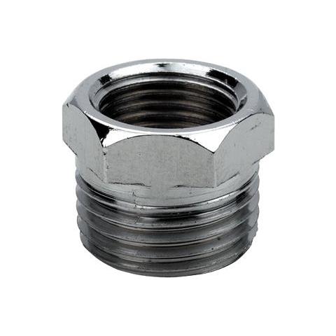 Raccordo Maggiorazione 1/2""f - 3/4""m In Ottone Cromato Impronta Esagonale - Foto 1