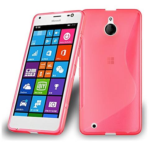 Custodia Compatibile Con Nokia Lumia 850 In Rosso Cremisi - Coperchio Protettivo In Silicone Tpu Flessibile - Foto 1