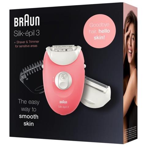 SE3440 Epilatore Elettrico 3-In-1 Colore Rosa / Bianco - Foto 2