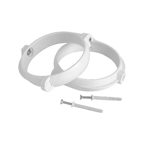 Coppia Staffe Fermatubo Con Viti Per Tubo Cappa Tondo First D125 Mm - Foto 4