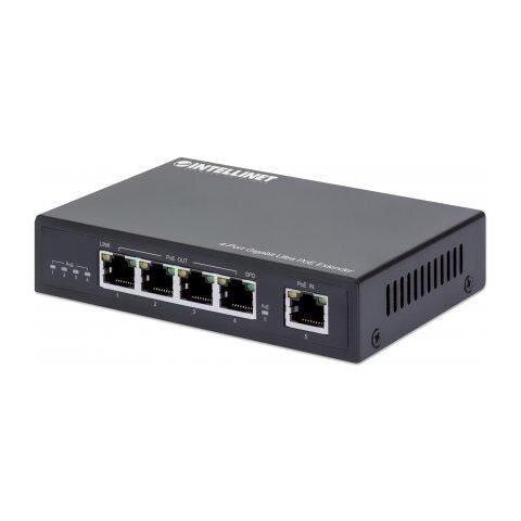 561617 Moltiplicatore Di Rete Trasmettitore Di Rete Nero 10, 100, 1000 Mbit /s (4-port Ultra Poe Extender- Iee - Foto 4