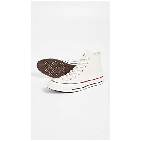 Converse Taylor Chuck 70 Hi, Scarpe Da Ginnastica Basse Unisex-adulto, Multicolore (parchment / garnet / egret 247), 44 Eu - Foto 5