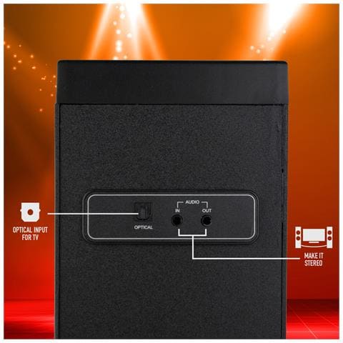 Skycharm - Sistema Di Altoparlanti 50w, Altoparlante A Torre, Compatibile Con La Tecnologia Bluetooth (usb / fm / aux In). Colore Nero - Foto 2