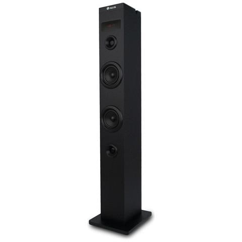 Skycharm - Sistema Di Altoparlanti 50w, Altoparlante A Torre, Compatibile Con La Tecnologia Bluetooth (usb / fm / aux In). Colore Nero - Foto 1