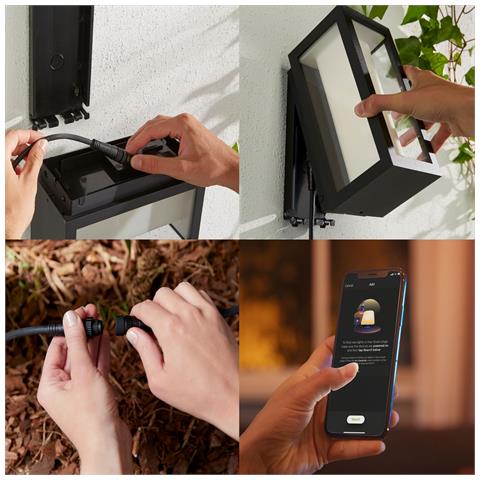 Philips Hue White and Color ambiance Impress Lampada Smart da parete rettangolare Nero Estensione (alimentatore non incluso) Basso voltaggio - Foto 2