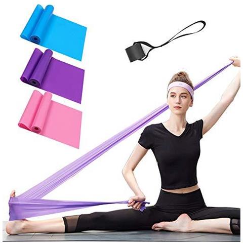 La Resistenza Lega Eruw Set 3 Fasce Professional Pack Lattice Elastico Per Casa O In Palestra Superiore E Inferiore Del Corpo Esercizio Fisioterapia Training Muscolare Yoga Pilates Rehab Blue Purple Rosa - Foto 1
