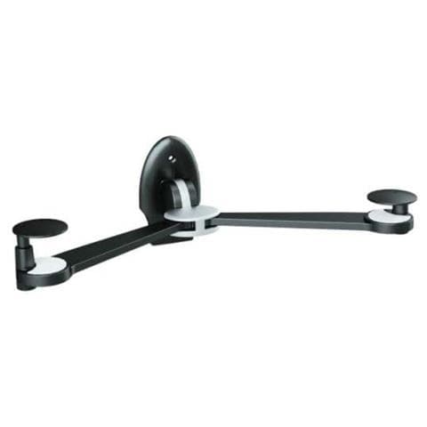A / V wall bracket, foldable, 430 x 230 x 70 mm, 3 kg, 43 cm, Nero - Foto 1