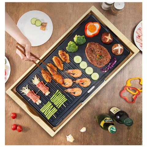 Griglia Elettrica Plancha 2000w 51x26cm - 8280 - Foto 5