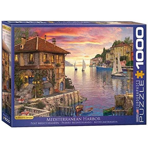 Mediterranean Harbour Di Dominic Davison Puzzle Da 1000 Pezzi - Foto 1