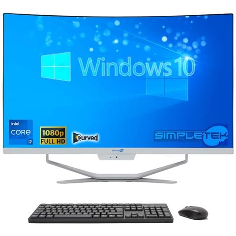 Aio All In One I7 27"" 8gb 240gb Ssd Full Hd Windows 10 Pro Pc Curvo Computer Bt - Foto 1