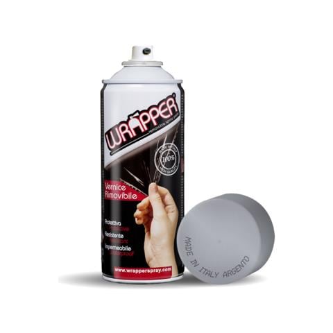 Wrapper, Pellicola Spray Rimovibile, 400 Ml - Argento - Foto 1