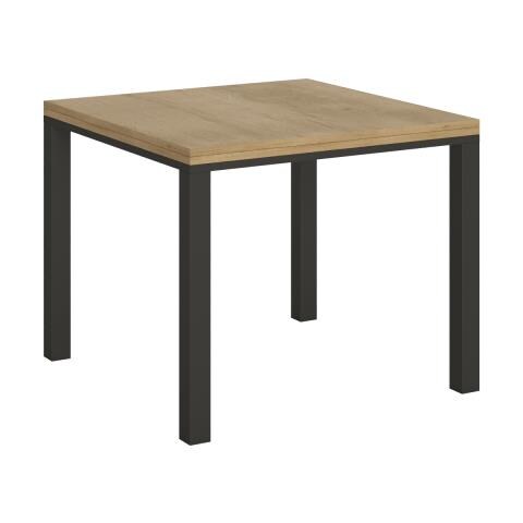 Tavolo Apribile 90x90/180 Cm Everyday Libra Telaio Antracite - Noce - Foto 1