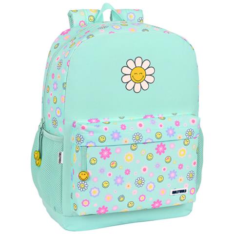 Zaino Scuola Smiley Summer Fun Turchese (32 X 43 X 14 Cm) - Foto 1
