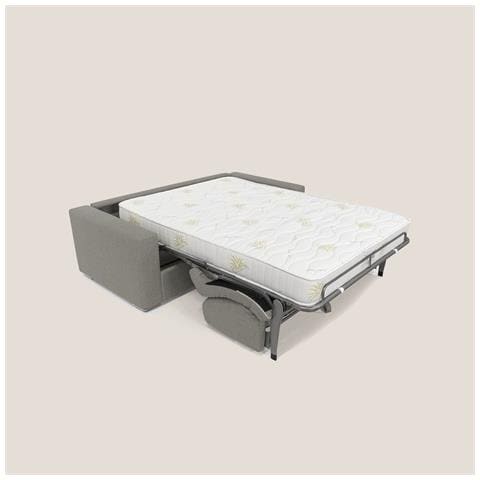 Nixon Divano letto matrimoniale con materasso 20 cm in tessuto impermeabile T03 220 cm (mat. 160x197) talpa - Foto 3