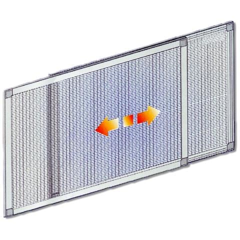 Zanzariera Estensibile In Alluminio Stop Inset H75x192cm Bianco Brixo - Foto 2