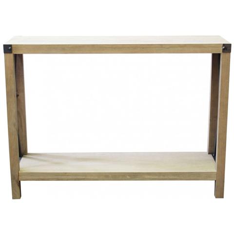 Credenza Scaffaletto Da Ingresso Locali E Ristoranti Con Struttura In Acciaio E Legno Linea Industrial - Foto 1