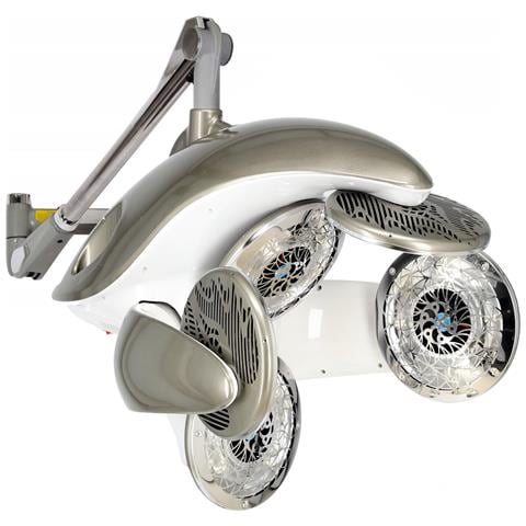 Termostimolatore Multifunzionale Lampada Infrarossi Per Parrucchiere Climazone Kallisto Silver Con Braccio Da Fissare Al Muro Per Trattamenti Cura Capelli Ondulazione Per Il Salone - Foto 4