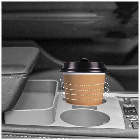 Portabicchieri Per Tesla Modello Y / 3, Vassoio Organizer Per Inserti Nella Console Centrale Grey - Foto 2