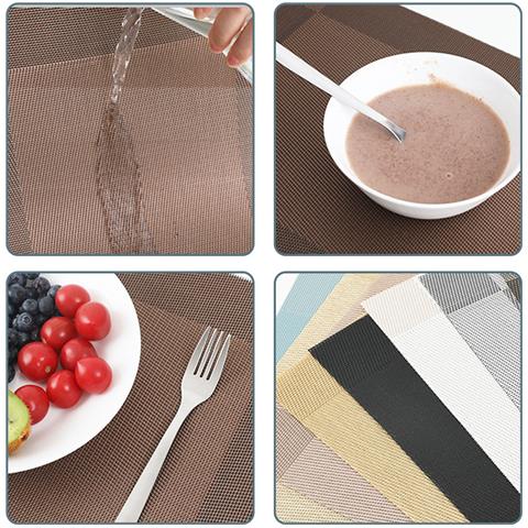 Tovagliette Antiscivolo E Resistenti Al Calore - Confezione Da 3 Silvergrey - Foto 5
