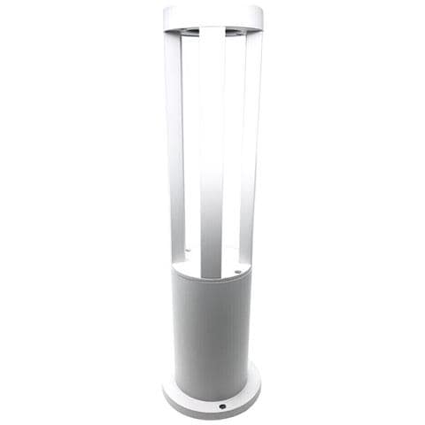 Lampione Da Terra Giardino 12 W Led Luce Naturale Lampioncino Bianco Es28bn - Foto 2