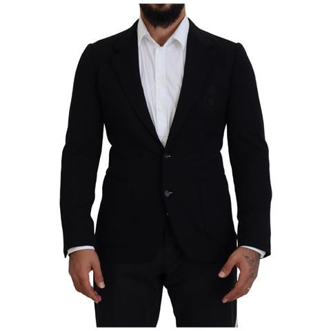 Blazer Da Giacca Slim Fit Con Corona Di Lana Nera - It46 - S - Foto 1