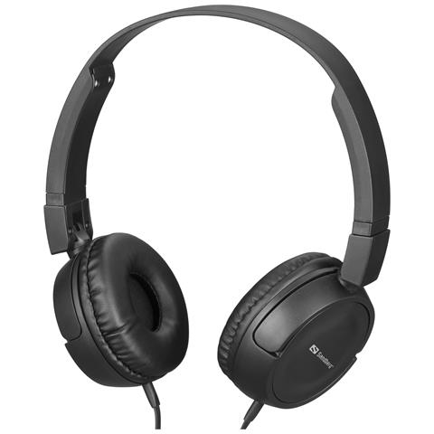 Saver MiniJack HeadPhoneTravel Cuffie Cablato A Padiglione Viaggiare Nero - Foto 1