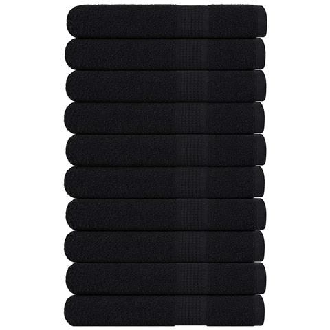 Asciugamani Per Sauna 10pz Neri 80x200cm 360g/m 100% Cotone - Foto 1