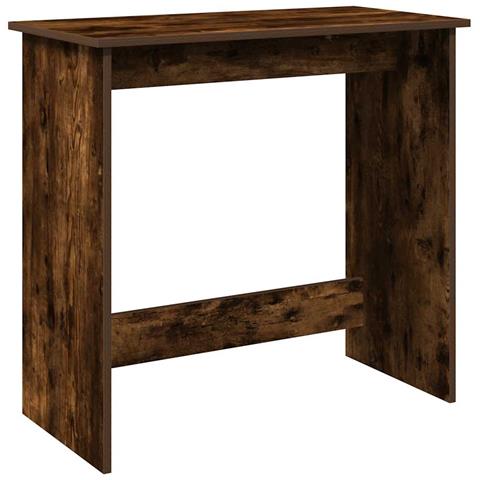 Scrivania Rovere Fumo 80x40x75 Cm In Legno Multistrato - Foto 2