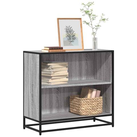 Libreria Grigio Sonoma 80,5x35x76 Cm In Legno Multistrato - Foto 1