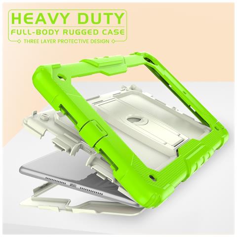 Custodia Verde Per Ipad 10.2 Con Supporto Regolabile - Resistente E Pratica - Foto 3
